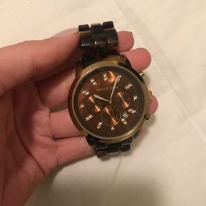 Michael Kors Gold Brown Turtoise Shell Dial